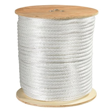 Bsc Preferred 1/2'', 3,900 lb, White Solid Braided Nylon Rope BUY00016573